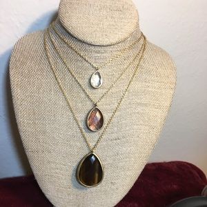 Chloe + Isabel three row necklace